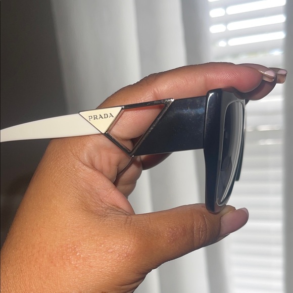 Prada Monochrome Geometric Sunglasses - Picture 1 of 7